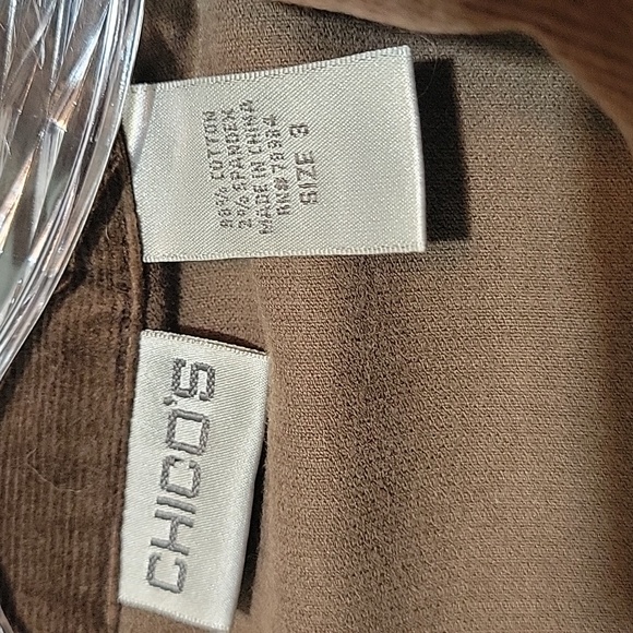 Chico's Womens Corduroy Brown Jacket - Size 3/XL - Picture 4 of 9